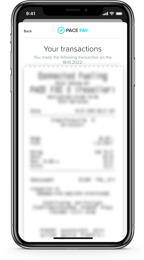 PACE&nbsp;Drive App Transaction